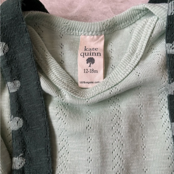 Adorable Apple Suspender Skirt with Short & Long Sleeve Onesies by Kate Quinn - Picture 3 of 4